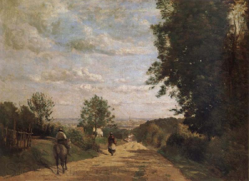 Corot Camille The road of sevres France oil painting art